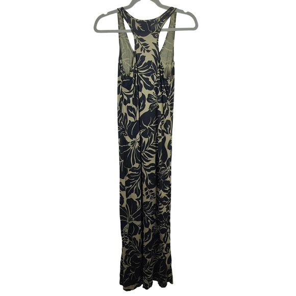 Denim & Supply Ralph Lauren Maxi Tank Dress Womens Small Black Green Floral Boho - Picture 7 of 8